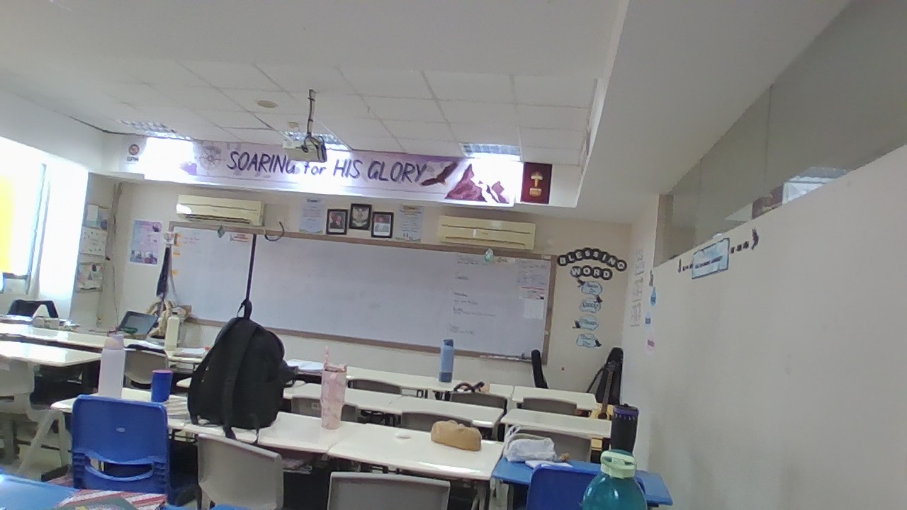 Unorganized waste near the school classroom